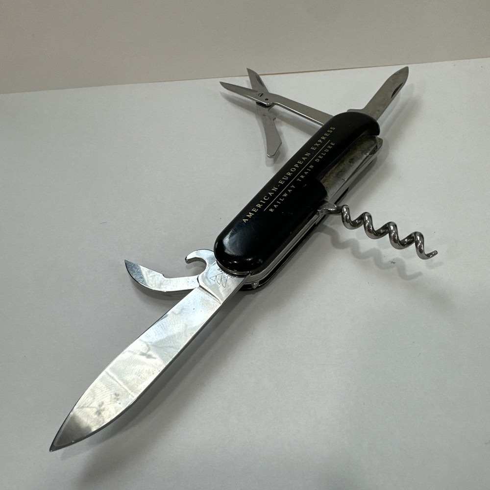 Vintage Wenger Swiss Army Multi Tool American European Express Railway Knife